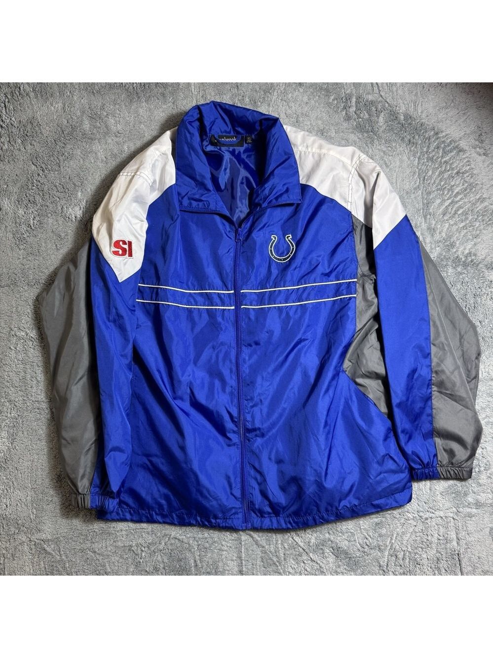 NFL Indianapolis Colts Sports Illustrated Windbreaker Full Zip Jacket Size XL